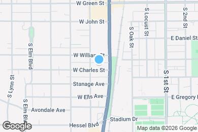Map image of the property - 108 W Charles St