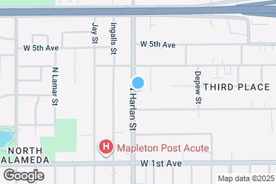 Map image of the property - 340 N Harlan St