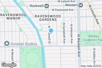 Map image of the property - 4451 N Rockwell St