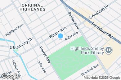 Map image of the property - 1417 Rufer Ave