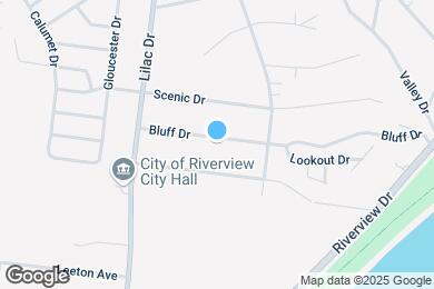 Map image of the property - 452 Bluff Dr