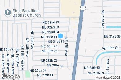 Map image of the property - 1649 NE 31st St