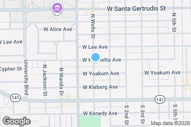 Map image of the property - 629 W Henrietta Ave