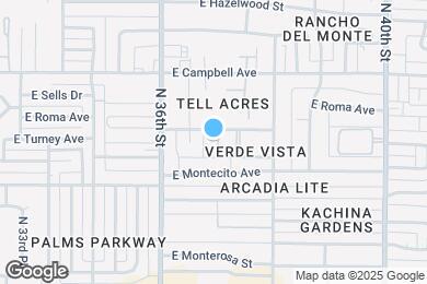 Map image of the property - 3635 E Turney Ave