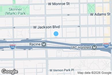 Map image of the property - 1122 W Van Buren St