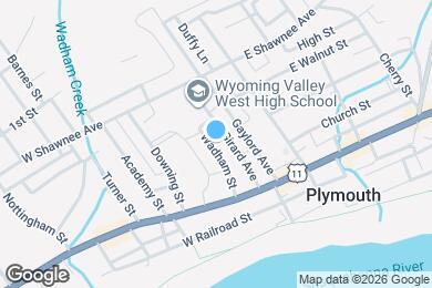 Map image of the property - 76 Wadham St