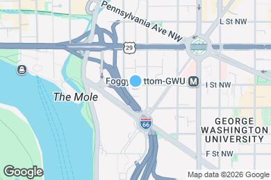 Map image of the property - 2518 I St NW