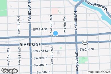 Map image of the property - 972 W Flagler St