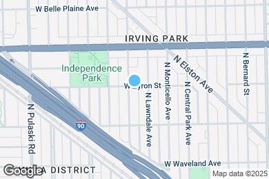 Map image of the property - 3719 W Byron St