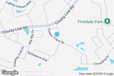 Map image of the property - 1250 Timber Trace Dr