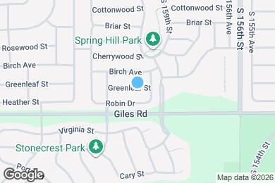 Map image of the property - 16015 Greenleaf St