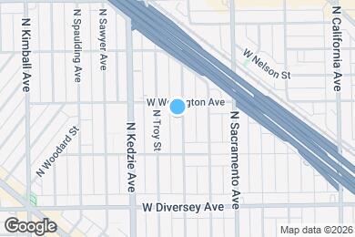 Map image of the property - 2942 N Albany Ave