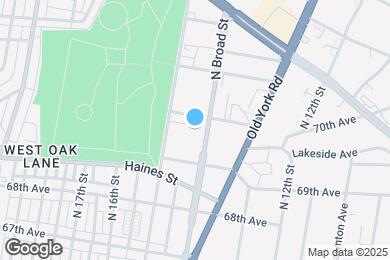 Map image of the property - 6930 N Broad St