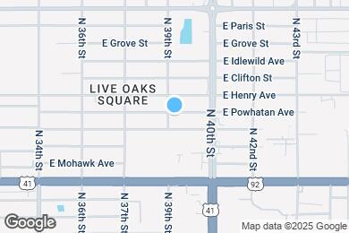 Map image of the property - 3903 E Powhatan Ave