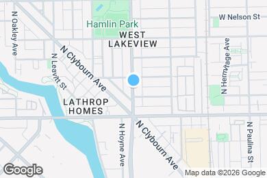 Map image of the property - 2857 N Damen Ave