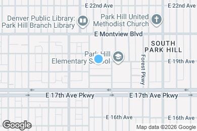 Map image of the property - 4830 E 19th Ave