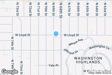 Map image of the property - 6821 W Lloyd St