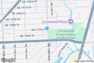 Map image of the property - 13680 NE 16th Ave