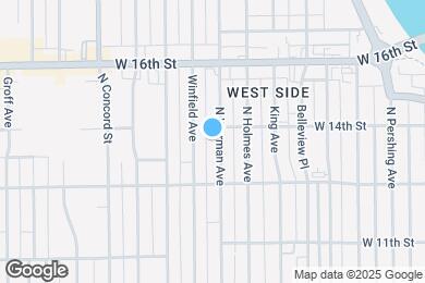 Map image of the property - 1318 N Warman Ave