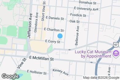 Map image of the property - 114 E Corry St
