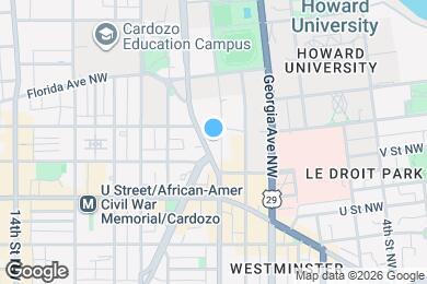 Map image of the property - 929 Florida Ave NW