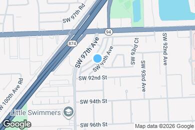 Map image of the property - 9100 SW 95th Ave