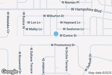 Map image of the property - 3596 W Eunice St