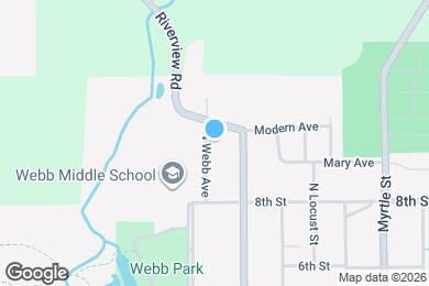 Map image of the property - 744 N Webb Ave