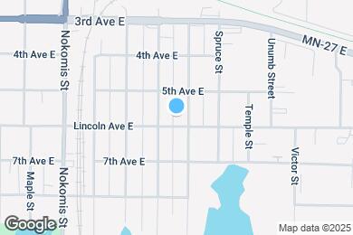 Map image of the property - 1115 6th Ave E
