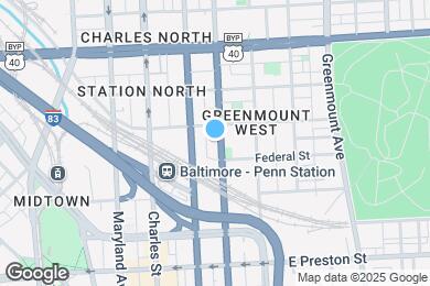 Map image of the property - 1620 N Calvert St