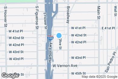 Map image of the property - 4221 S Olive St