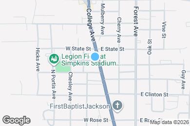 Map image of the property - 115 W Pearl St