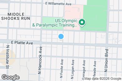 Map image of the property - 1326 E Platte Ave