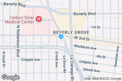 Map image of the property - 321 S San Vicente Blvd