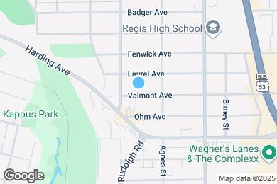 Map image of the property - 1628 Valmont Ave