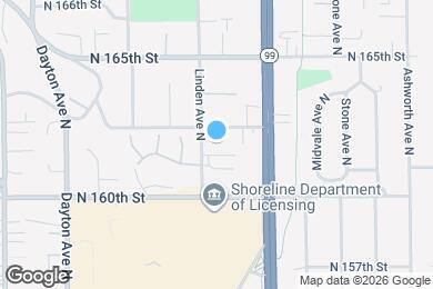 Map image of the property - 911 N 163rd St