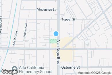 Map image of the property - Van Nuys Apartments