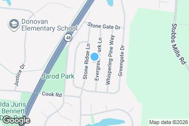 Map image of the property - 943 Evergreen Park Ln