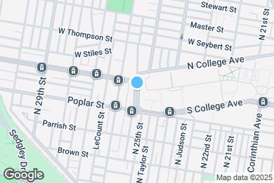 Map image of the property - 932 W College Ave