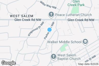 Map image of the property - 1022 Parkway Dr NW