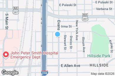 Map image of the property - 1318 Evans Ave