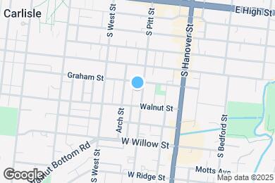 Map image of the property - 250 S Pitt St
