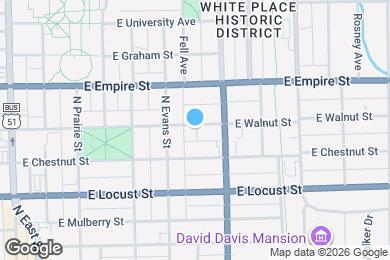 Map image of the property - 609 East Walnut Street