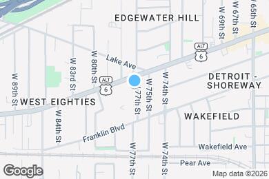 Map image of the property - 1422 W 77th St