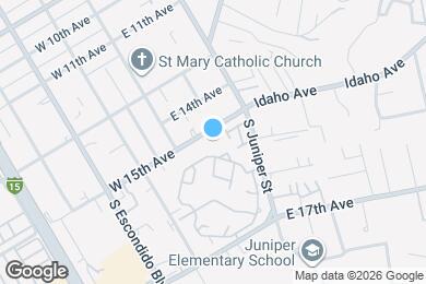 Map image of the property - 155 E 15th Ave