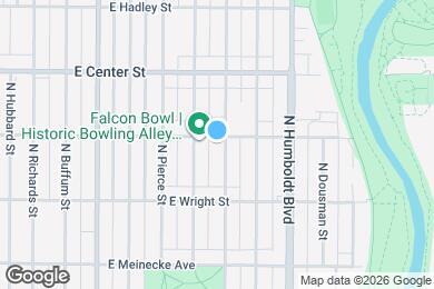 Map image of the property - 829 E Clarke St
