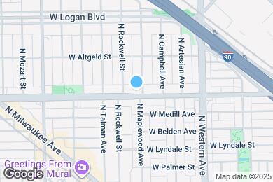 Map image of the property - 2540 W Fullerton Ave
