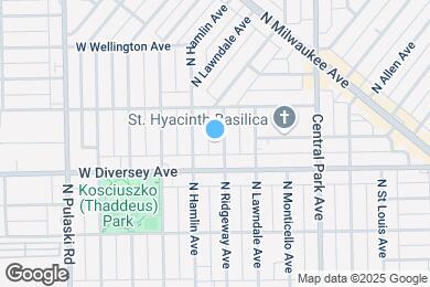 Map image of the property - 2824 N Ridgeway Ave