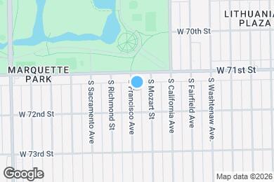 Map image of the property - 7127 S Francisco Ave