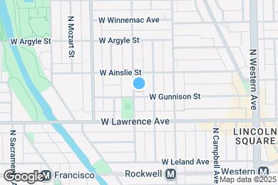Map image of the property - 4845 N Washtenaw Ave